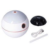 550ML Spherical Humidifier Mini Portable Star Projection Humidifier for Home Bedroom USB ChargingWhite In Australia - Darrahopens