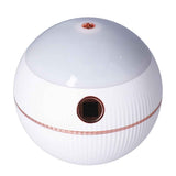 550ML Spherical Humidifier Mini Portable Star Projection Humidifier for Home Bedroom USB ChargingWhite