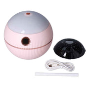 550ML Spherical Humidifier Mini Portable Star Projection Humidifier for Home Bedroom USB ChargingPink In Australia - Darrahopens