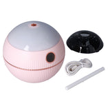 550ML Spherical Humidifier Mini Portable Star Projection Humidifier for Home Bedroom USB ChargingPink In Australia - Darrahopens
