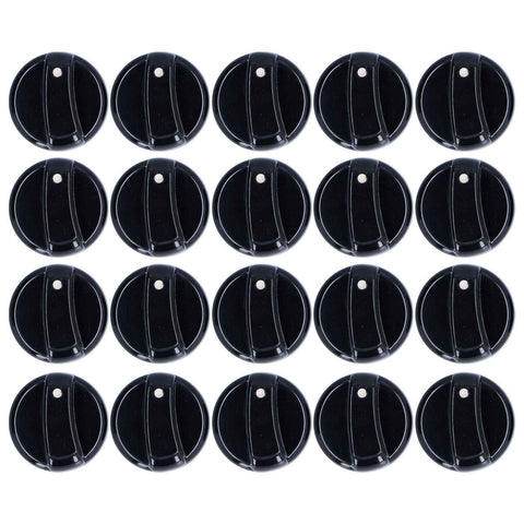 20PCS 8mm Universal Kitchen Range Control Knob ABS for Gas Stove Microwave Oven Water Heater