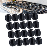 20PCS 8mm Universal Kitchen Range Control Knob ABS for Gas Stove Microwave Oven Water Heater