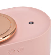 2 in 1 Rotating Planet Humidifier USB Charging Cordless Mute Spray Humidification for Home 1200MAHPink