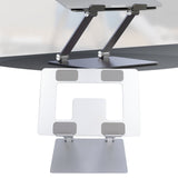 Laptop Stand Collapsible Aluminium Alloy Computer Riser Stand Silver Notebook Support Cooling Holder for Laptop Within 18in