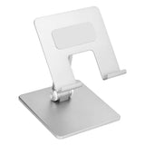 Adjustable Phone Stand Aluminum Alloy Reusable Tablet Holders Rack for Office Home BedroomSilver In Australia - Darrahopens