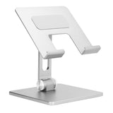 Adjustable Phone Stand Aluminum Alloy Reusable Tablet Holders Rack for Office Home BedroomSilver