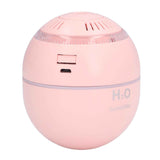 Household Ball Shaped Humidifier Colorful RGB Light Humidifier Mini Water Replenishing Air HumidifierPink In Australia - Darrahopens