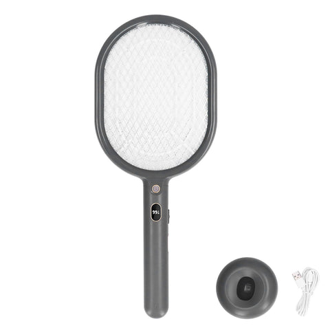 2 in 1 Electric Mosquito Swatter Ultraviolet LED Lights 3 Layer Mesh USB Rechargeable Mosquitoes Racket