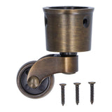 Round Cup Caster Zinc Alloy Vintage Matt Exquisite Sturdy Durable Stable Silent Wheel Dia Swivel In Australia - Darrahopens