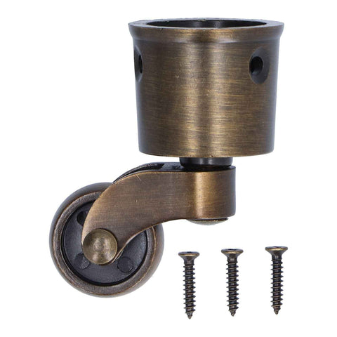 Round Cup Caster Zinc Alloy Vintage Matt Exquisite Sturdy Durable Stable Silent Wheel Dia Swivel In Australia - Darrahopens
