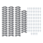 60 Set 2in 1 Furniture Concealed Connector Slide Buckle Fastener for Cabinet Wardrobe Combination AccessoriesHalf Pass In Australia - Darrahopens