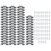60 Set 2in 1 Furniture Concealed Connector Slide Buckle Fastener for Cabinet Wardrobe Combination AccessoriesAll Pass In Australia - Darrahopens
