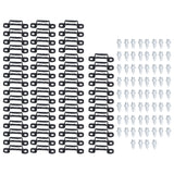 60 Set 2in 1 Furniture Concealed Connector Slide Buckle Fastener for Cabinet Wardrobe Combination AccessoriesAll Pass In Australia - Darrahopens