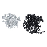 60 Set 2in 1 Furniture Concealed Connector Slide Buckle Fastener for Cabinet Wardrobe Combination AccessoriesAll Pass In Australia - Darrahopens