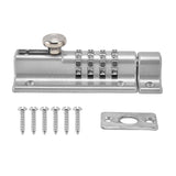 Combination Locking Bolt Safe Password Durable Rust Resistant Coating 4 Digit Lock Bolt for Pool Gate Fence FarmSilver In Australia - Darrahopens