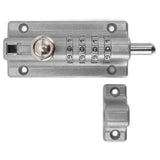 Combination Locking Bolt Safe Password Durable Rust Resistant Coating 4 Digit Lock Bolt for Pool Gate Fence FarmSilver In Australia - Darrahopens