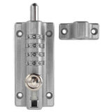 Combination Locking Bolt Safe Password Durable Rust Resistant Coating 4 Digit Lock Bolt for Pool Gate Fence FarmSilver In Australia - Darrahopens