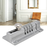 Combination Locking Bolt Safe Password Durable Rust Resistant Coating 4 Digit Lock Bolt for Pool Gate Fence FarmSilver