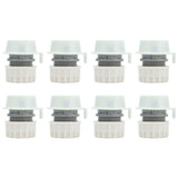 8Pcs Lock Type Faucet Quick Connector G1/2 Hose Faucet Coupling Adapter Fittings for Washing Machine