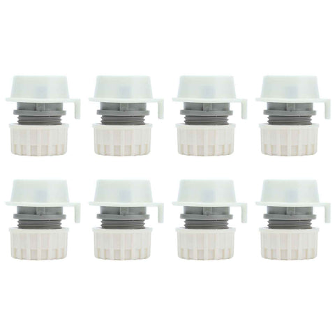 8Pcs Lock Type Faucet Quick Connector G1/2 Hose Faucet Coupling Adapter Fittings for Washing Machine