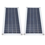 2x10W Solar Panels Kit with 30A Controller Photovoltaic Module USB 5V for RV Boat Emergency Charging