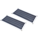 2x10W Solar Panels Kit with 30A Controller Photovoltaic Module USB 5V for RV Boat Emergency Charging