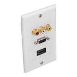 Audio Video Wall Socket ABS Wear Resistant Durable No Welding Required Integrated Multimedia Wall Panel In Australia - Darrahopens