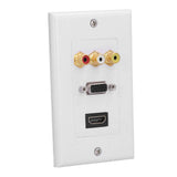 Audio Video Wall Socket ABS Wear Resistant Durable No Welding Required Integrated Multimedia Wall Panel In Australia - Darrahopens