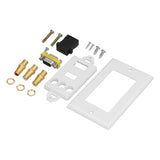 Audio Video Wall Socket ABS Wear Resistant Durable No Welding Required Integrated Multimedia Wall Panel