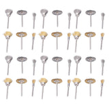 36PCs set Wire Polishing Wheel Pen Flat Bowl Shaped Steel Wire Wheel Brush Kit Accessories