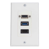 Audio Video Wall Socket 5 Gbps Embedded Installation Multimedia Port Composite Video Panel