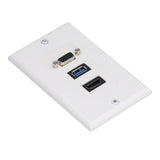 Audio Video Wall Socket 5 Gbps Embedded Installation Multimedia Port Composite Video Panel