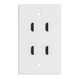 4 HD Multimedia Interface Wall Plate US Standard ABS Outlet Panel for AV Receiver Home Theater System In Australia - Darrahopens