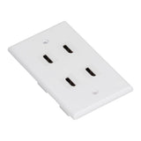 4 HD Multimedia Interface Wall Plate US Standard ABS Outlet Panel for AV Receiver Home Theater System In Australia - Darrahopens