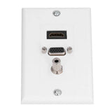 Audio Video Wall Socket 3.5mm F Connector Multimedia Port Wear Resistant Composite Video Panel In Australia - Darrahopens
