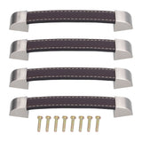 4 Set Furniture Handle Brown Rectangular Drawer Pull for Cabinet Side Doors Luggage In Australia - Darrahopens