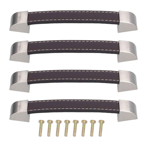 4 Set Furniture Handle Brown Rectangular Drawer Pull for Cabinet Side Doors Luggage In Australia - Darrahopens