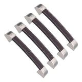 4 Set Furniture Handle Brown Rectangular Drawer Pull for Cabinet Side Doors Luggage In Australia - Darrahopens