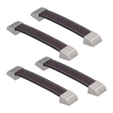 4 Set Furniture Handle Brown Rectangular Drawer Pull for Cabinet Side Doors Luggage