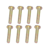 4 Set Furniture Handle Brown Rectangular Drawer Pull for Cabinet Side Doors Luggage