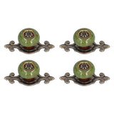 4 Sets Furniture Handle Zinc Alloy Cabinet Door Drawer Handle Exquisite Furniture AccessoriesGreen In Australia - Darrahopens