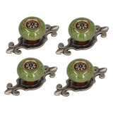 4 Sets Furniture Handle Zinc Alloy Cabinet Door Drawer Handle Exquisite Furniture AccessoriesGreen In Australia - Darrahopens