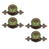 4 Sets Furniture Handle Zinc Alloy Cabinet Door Drawer Handle Exquisite Furniture AccessoriesGreen In Australia - Darrahopens
