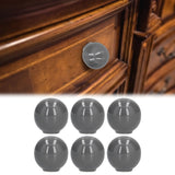 Cabinet Knobs No Fading Beautiful Exquisite DIY Zinc Alloy Modern Simple Drawer KnobsGrey