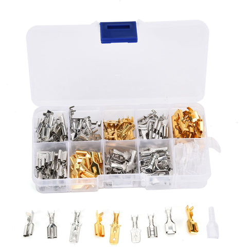 150Pcs Wire Terminals Brass Oxidation Resistance Corrosion Resistance High Conductivity Wire Crimp Terminal Block