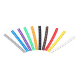 Clip On Cable Marker Waterproof Cable Identification Tube Colorful 0‑9 Number Wire Label Tube Wire Marker