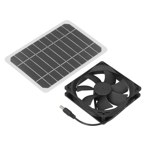 6W Solar Panel with Cooling Fan Mini Ventilator Solar Powered Exhaust Fan for Pet Dog Chicken House In Australia - Darrahopens