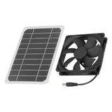 6W Solar Panel with Cooling Fan Mini Ventilator Solar Powered Exhaust Fan for Pet Dog Chicken House