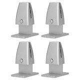 4pcs Desk Screen Baffle Clamp T Type Aluminum Alloy Silver Desktop Partition Bracket Holder for Office Classroom In Australia - Darrahopens