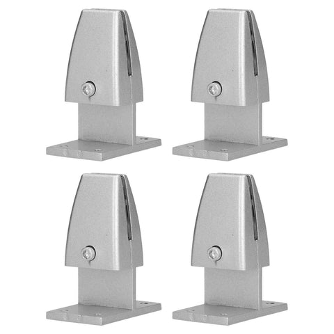 4pcs Desk Screen Baffle Clamp T Type Aluminum Alloy Silver Desktop Partition Bracket Holder for Office Classroom In Australia - Darrahopens